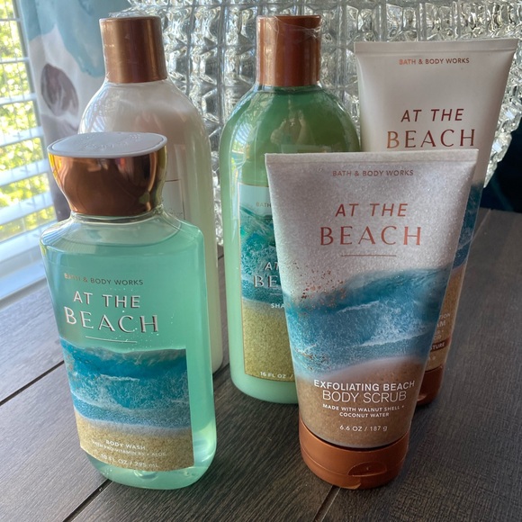 At The Beach Bath & Body Works Lot of 5 Shampoo & Conditioner, Body Scrub NEW - Picture 14 of 14